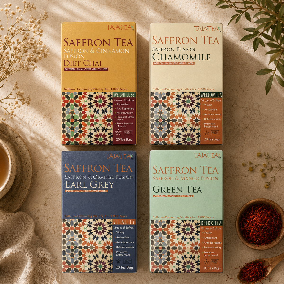 TAJA Discovery Set – 4 Flavor Variety Pack