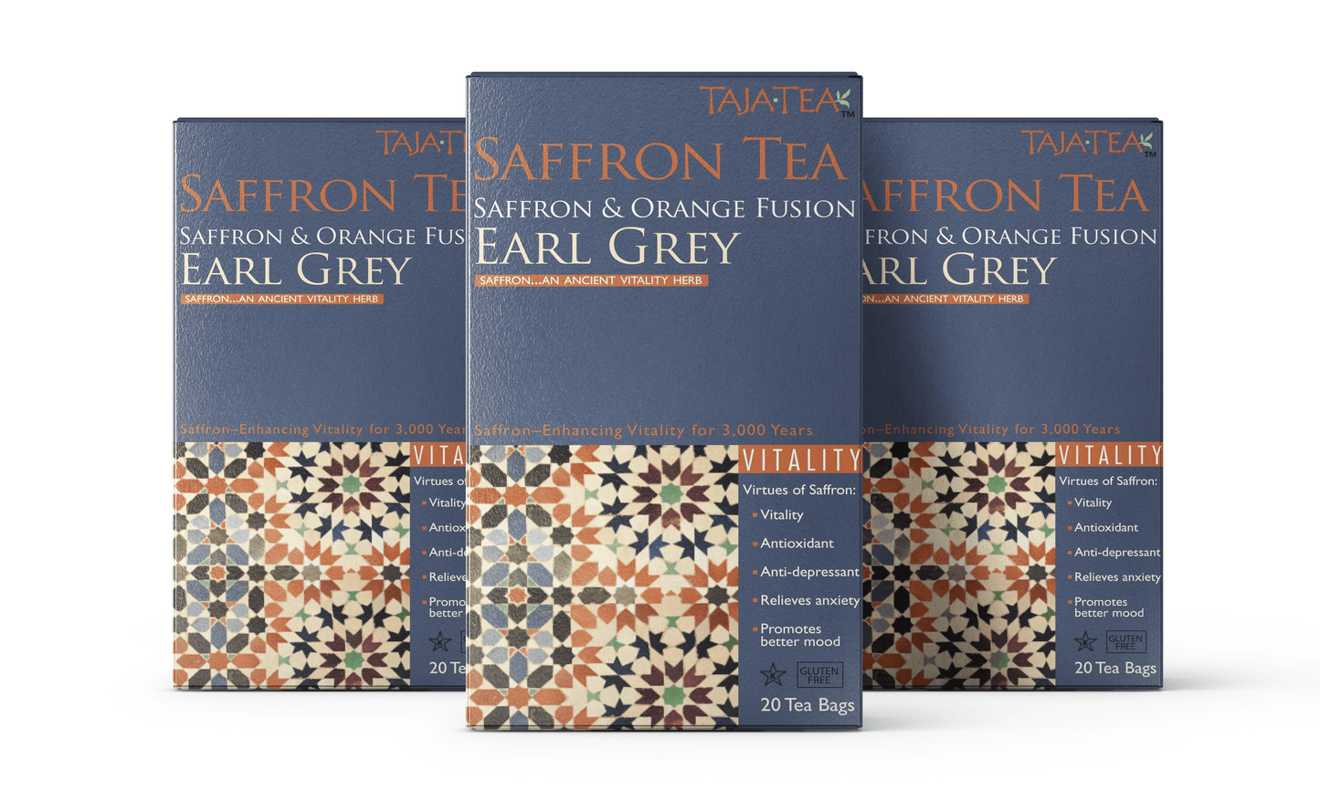 Saffron & Orange Fusion Earl Grey [Pack of 3]