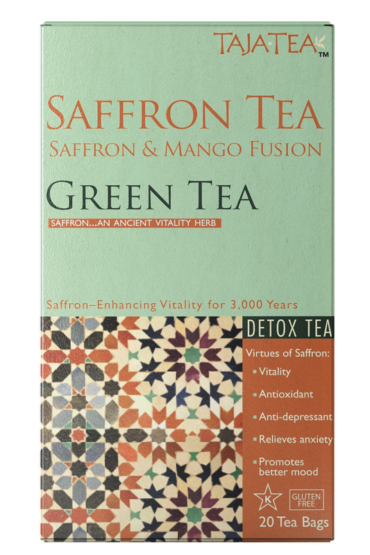 Saffron & Mango Fusion Green Tea