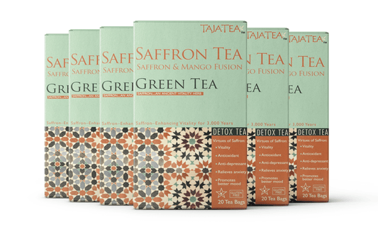 Saffron & Mango Fusion Green Tea [6 Pack]