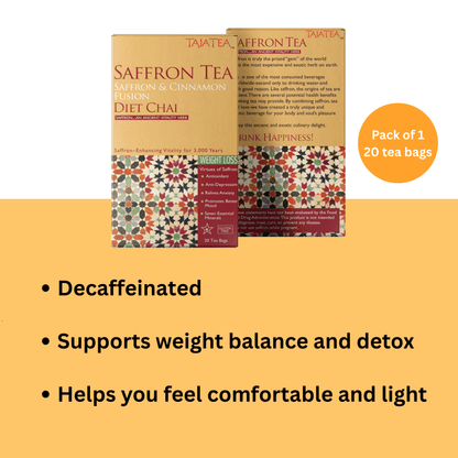 Saffron & Cinnamon Fusion Diet Chai