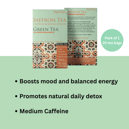 Saffron & Mango Fusion Green Tea