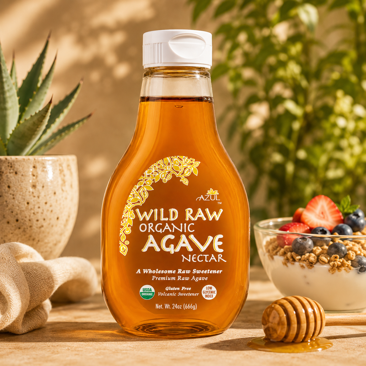 Wild Raw Organic Agave 24oz