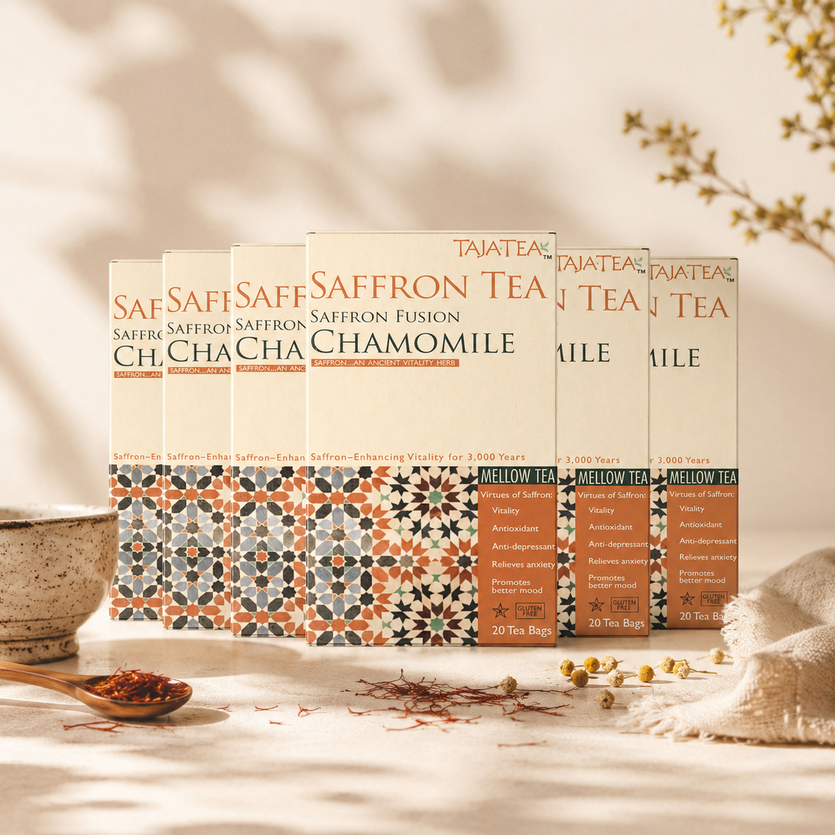 Saffron Fusion Chamomile [Pack of 6]