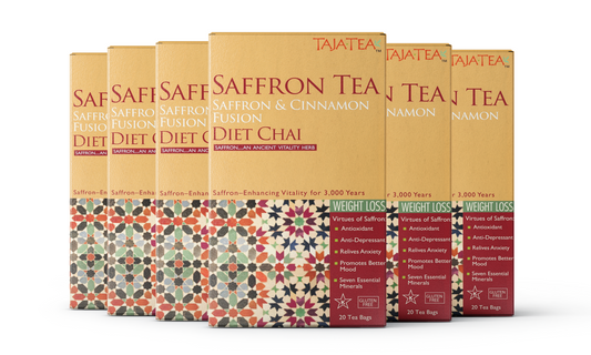 Saffron & Cinnamon Fusion Diet Chai [6 Pack]