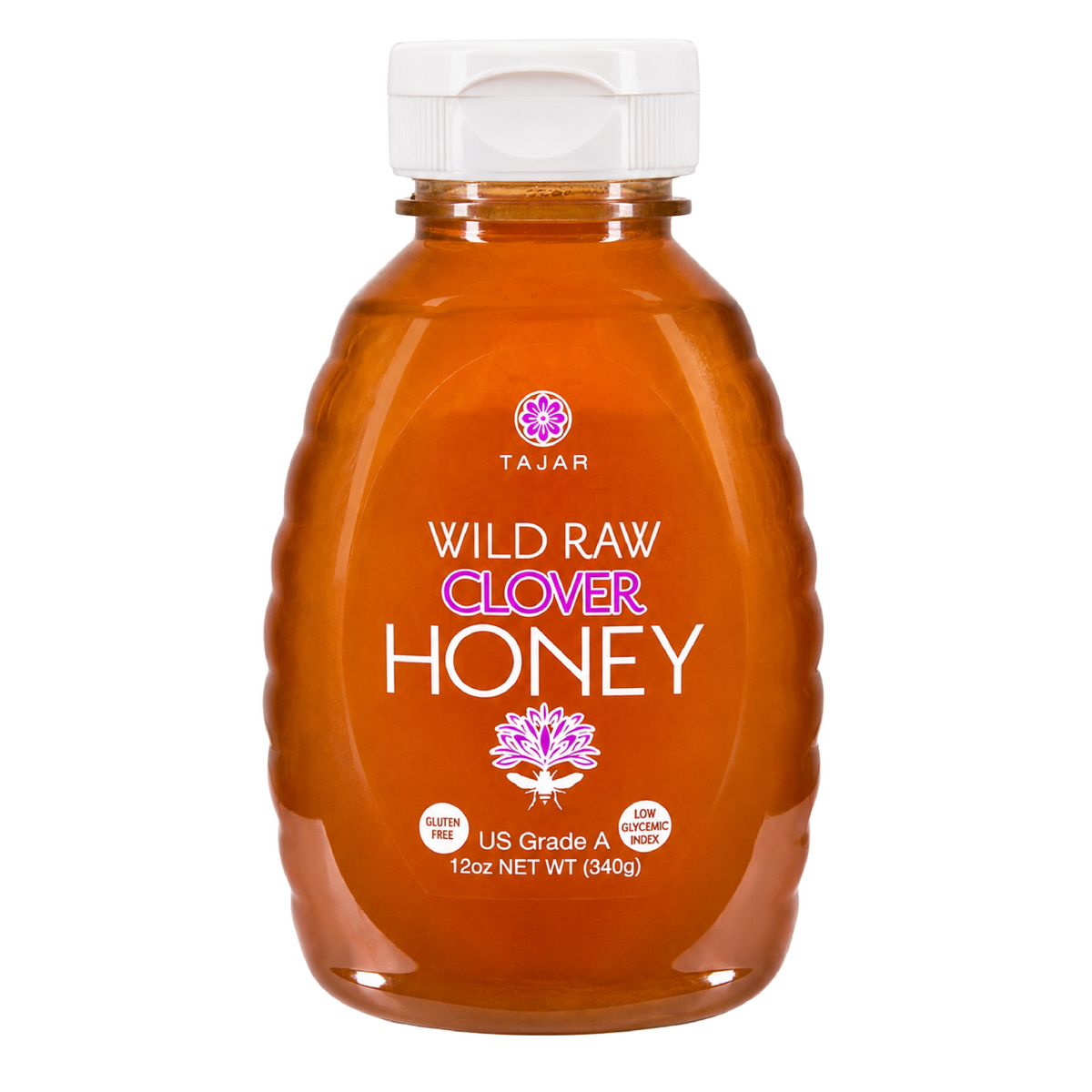 Wild Raw Clover Honey 12oz