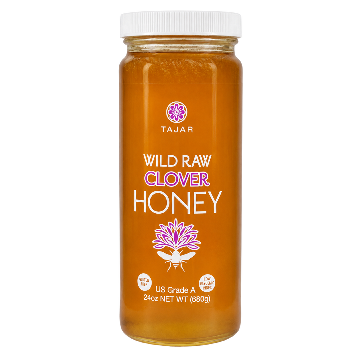 Wild Raw Clover Honey 24oz
