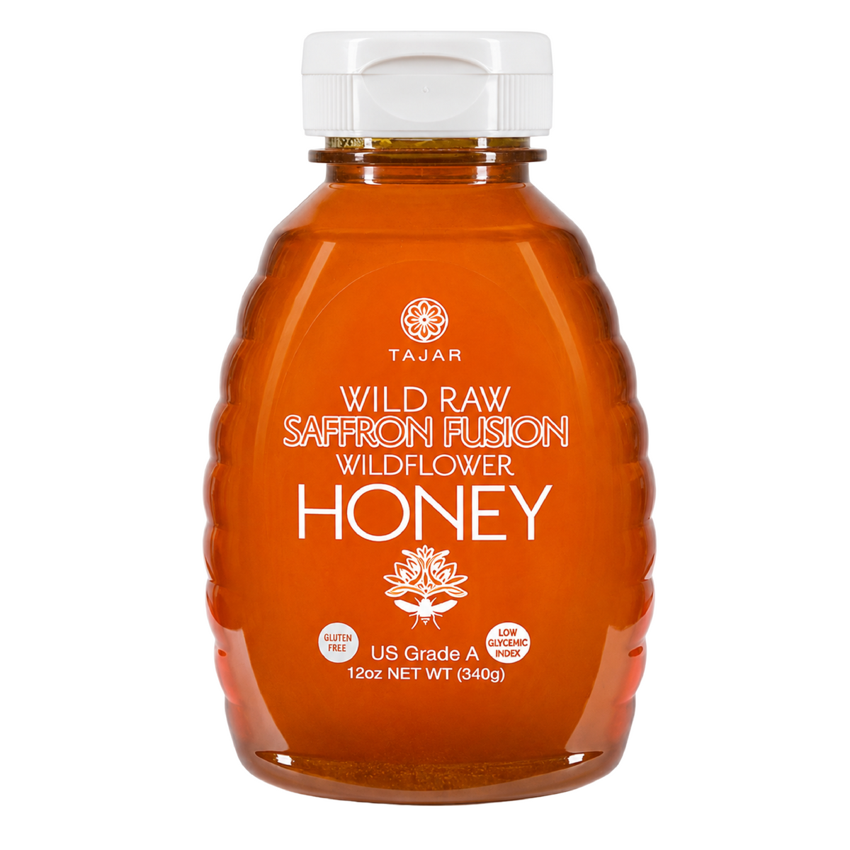 Wild Raw Saffron Fusion Wildflower Honey 12oz