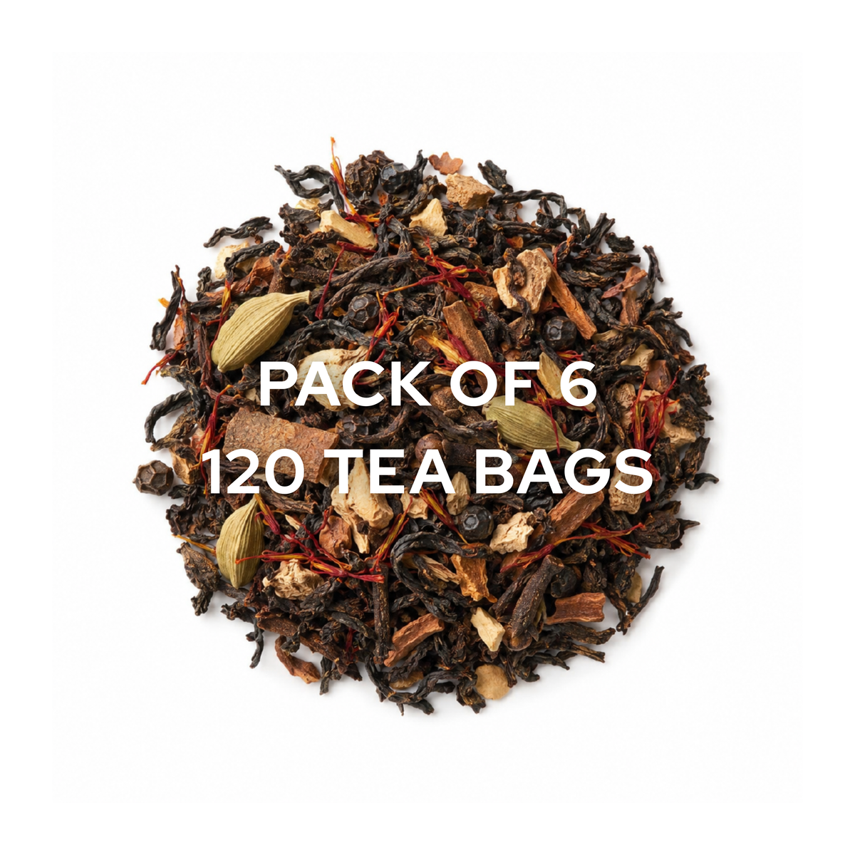 Saffron & Cinnamon Fusion Diet Chai [Pack of 6]