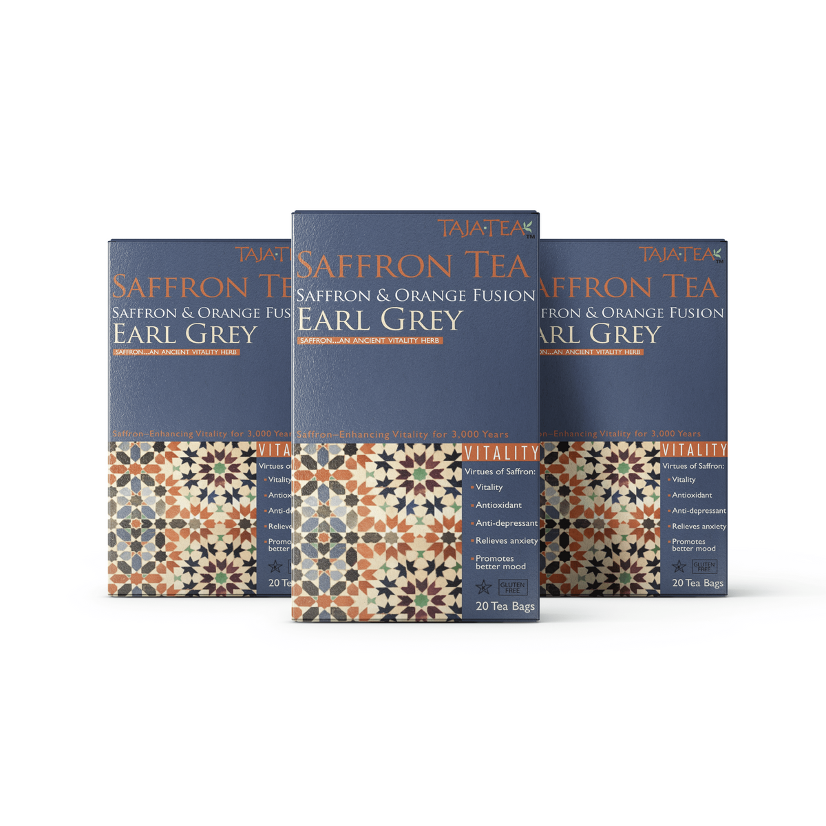 Saffron & Orange Fusion Earl Grey [Pack of 3]
