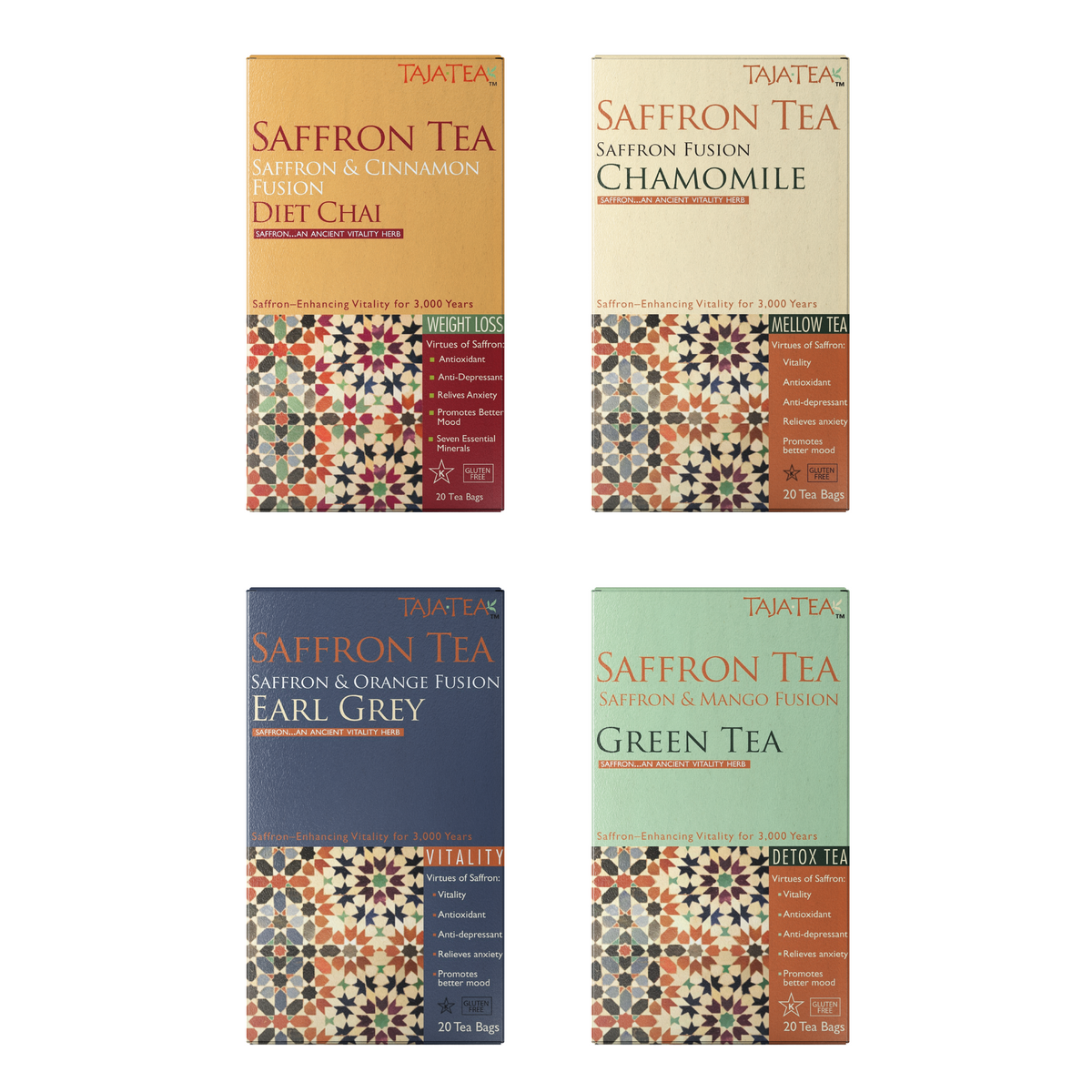 TAJA Discovery Set – 4 Flavor Variety Pack