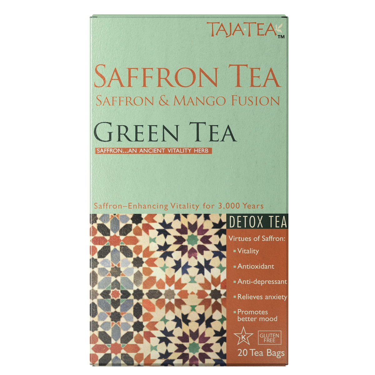 Saffron & Mango Fusion Green Tea