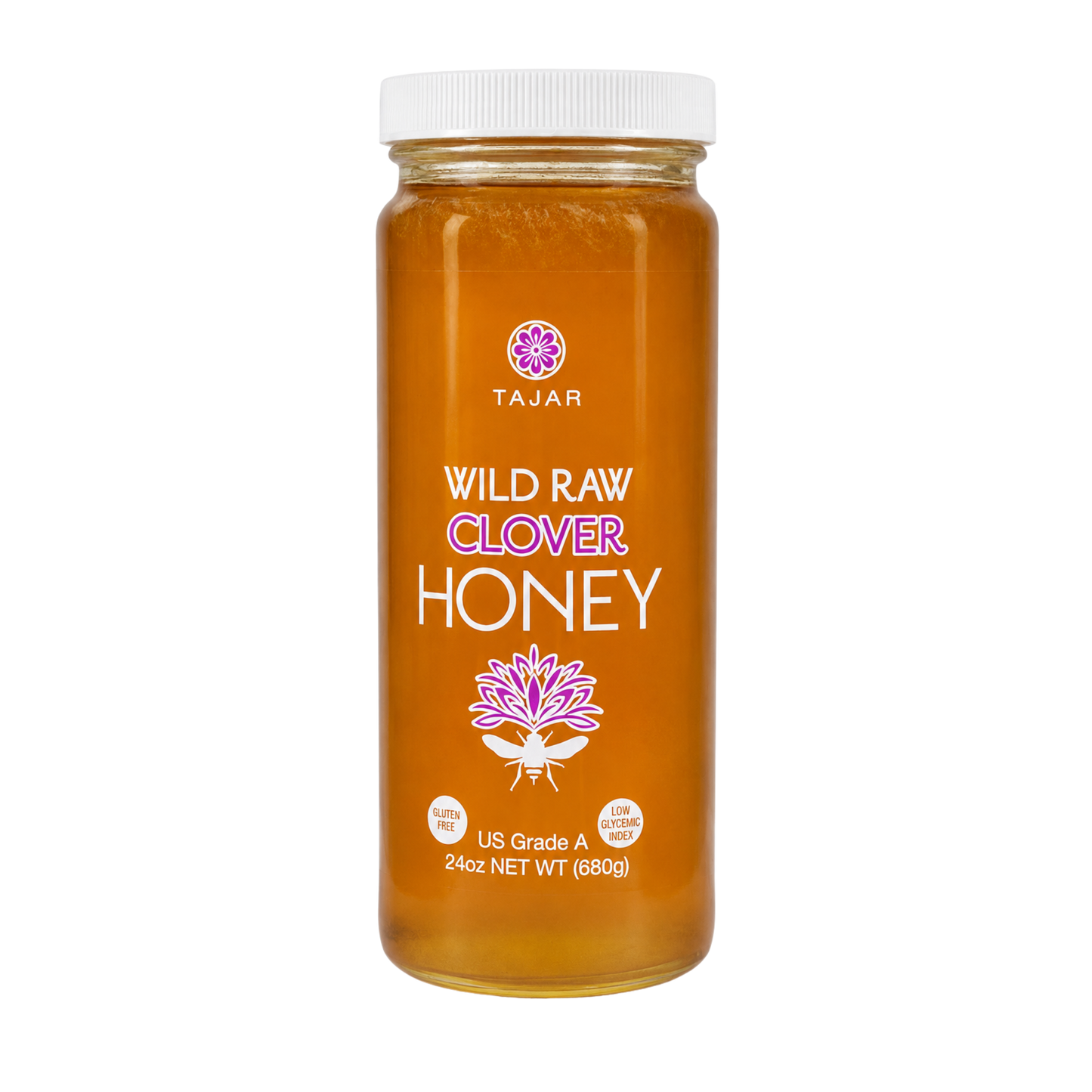 Wild Raw Clover Honey 24oz