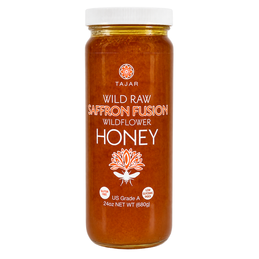 Wild Raw Saffron Fusion Wildflower Honey 24oz