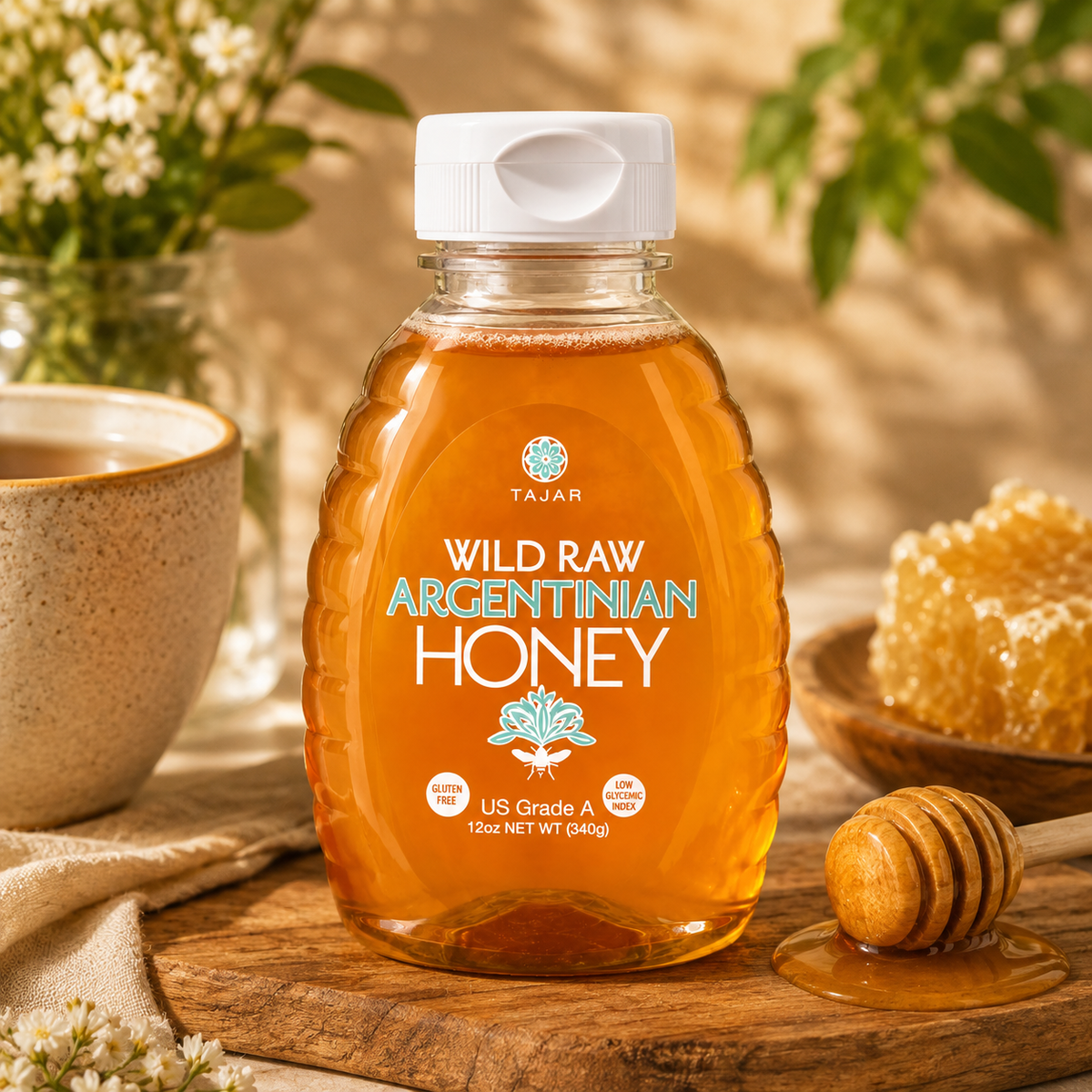 Wild Raw Argentinian Honey 12oz