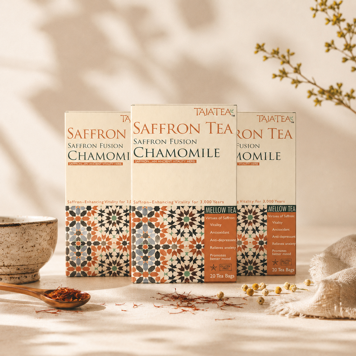 Saffron Fusion Chamomile [Pack of 3]